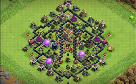 Highly Effective TH8 Base Hybrid For Home Village