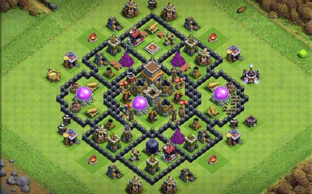 Best TH8 Hybrid Layout for Loots and Trophy Defense