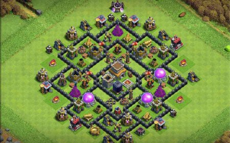 TH8 Hybrid Base Design with Strong Anti Air Defense