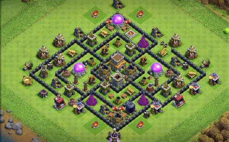 High Defense TH8 Base with Link Hybrid Layout