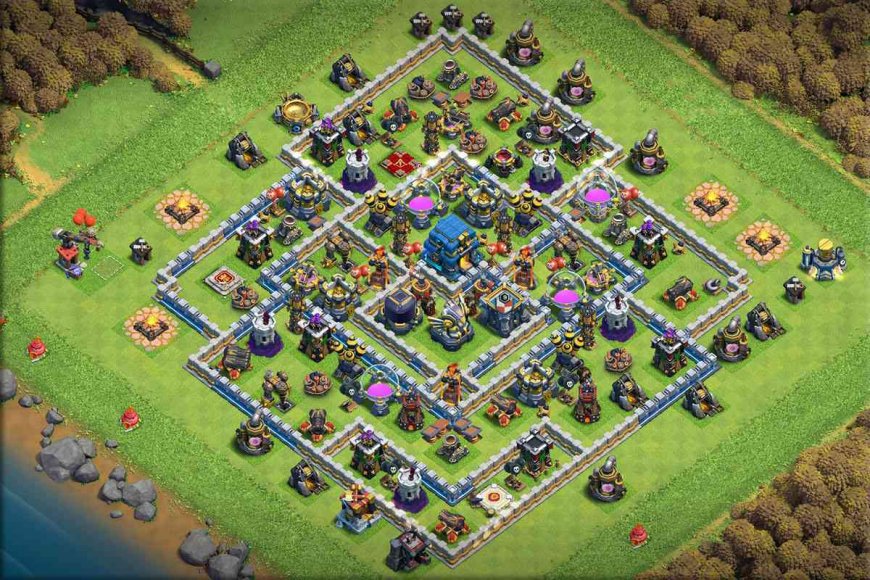 Best TH12 Farming Base Layout for Strong Protection - ClashCodes