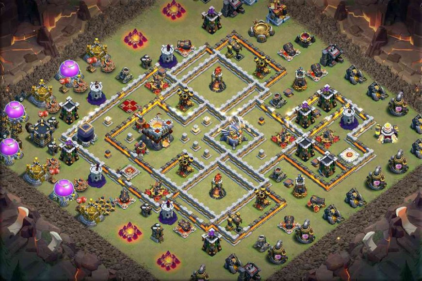 CoC TH11 War Base Anti Electro Dragon 37 2024