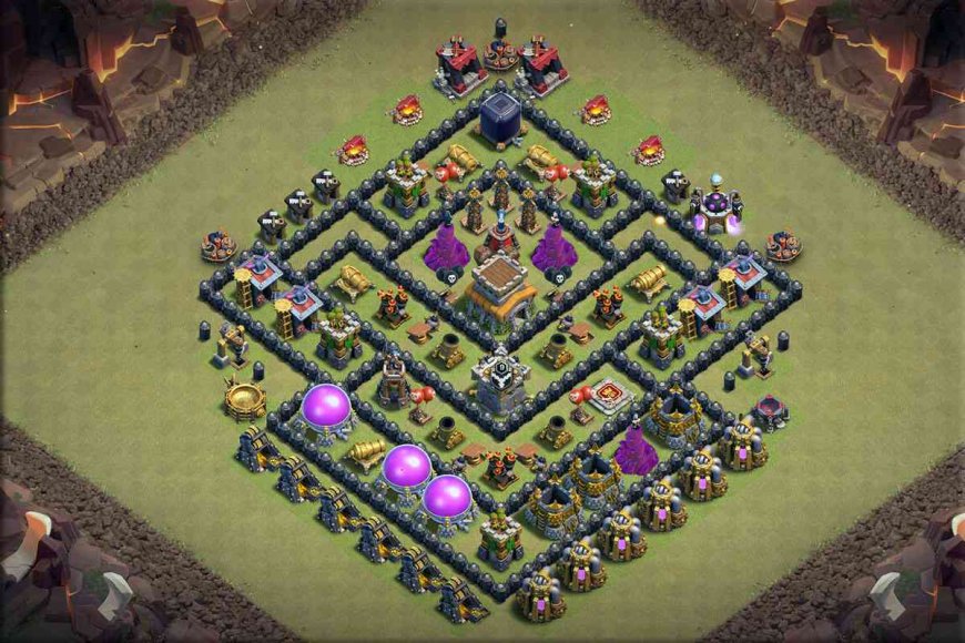 TH8 War Base 1 Barracks 30 2024