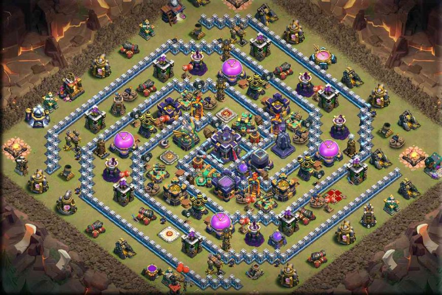TH15 War Base CoC Layout with Link | Anti 3 Stars #16
