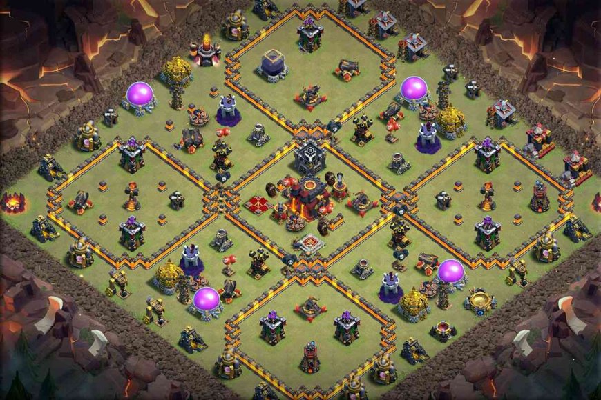 TH10 War Base with Attack Strategy #30
