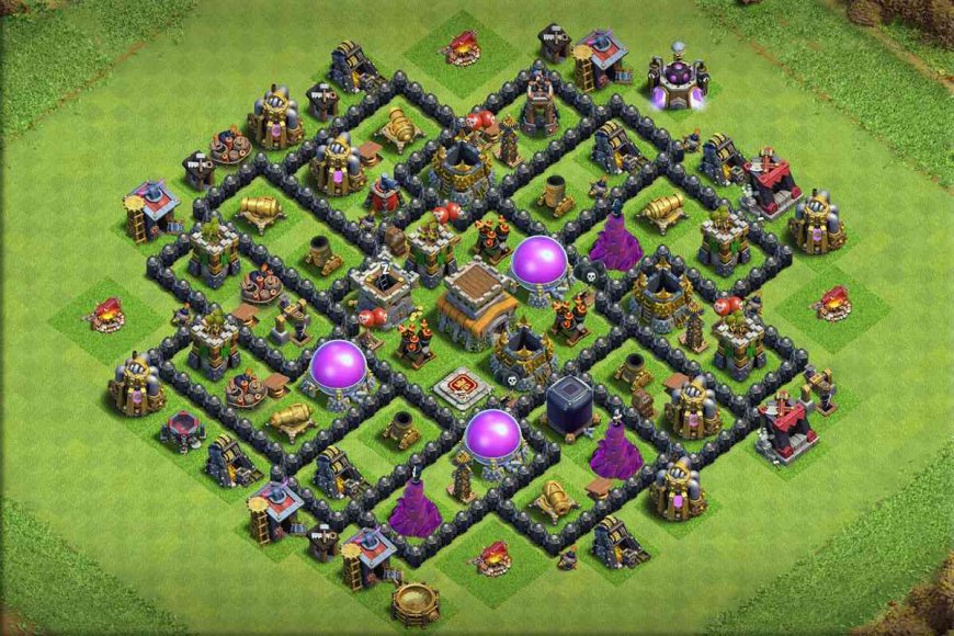 TH8 Farming Base Layouts For CoC #20