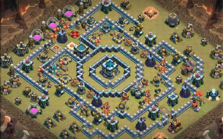 Anti 2 Star TH13 War Base Layouts with Link #30