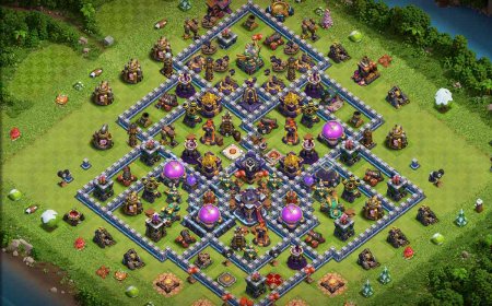 Anti Air Town Hall 15 Farming Base with Link