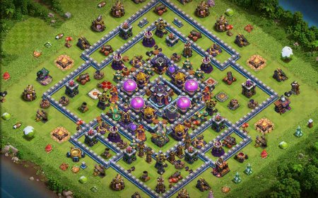 TH15 Base Farming Layout with Link - COC Bases #23