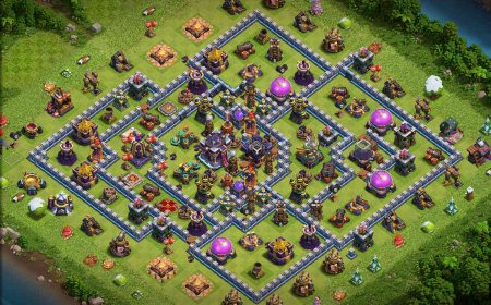 Top TH15 Base After Update with Link - CoC Ready