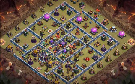 TH15 Anti 3 Star War Base Layout with Link #38