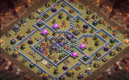 TH15 Anti 2 Star Base with Link for Clash of Clans #40