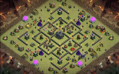 Best TH9 Base - War | Anti 2 Star Layout - Clash of Clans