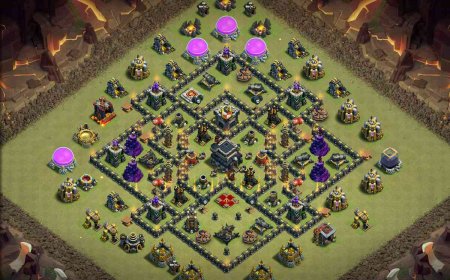 TH9 Anti 2 Stars War Base Layout with Link - COC #24