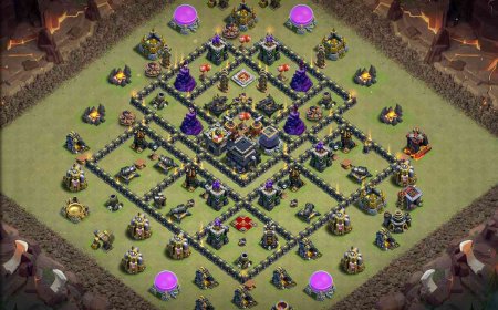 Unbeatable Town Hall 9 Anti Air War Base Design | Clash of Clans