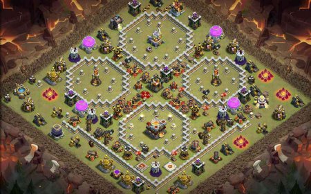 TH11 Anti 3 Stars War Base Layout with Link #56