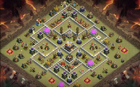 TH11 Anti 2 Stars Layout - Clan War Baselink #57