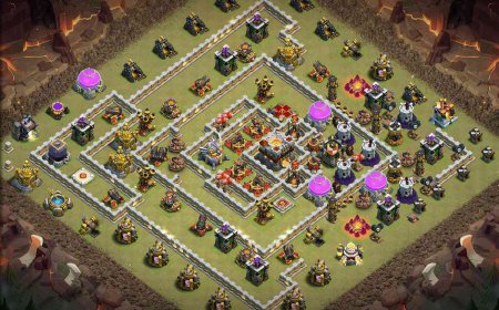 Town Hall 11 War Base - Anti 2 Star Layout with Link #60