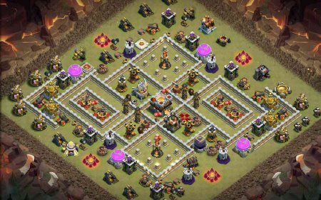 Town Hall 11 Anti 3 Star Base Layout with Link #64