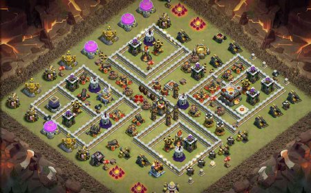 Town Hall 11 Anti 2 Star Base Layout with Link #65