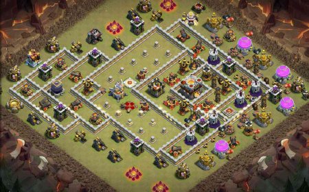 TH11 Anti 2 Star Base Layout with Link - COC #69