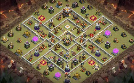 Town Hall 11 Anti edrag War Base Layout with Link #71