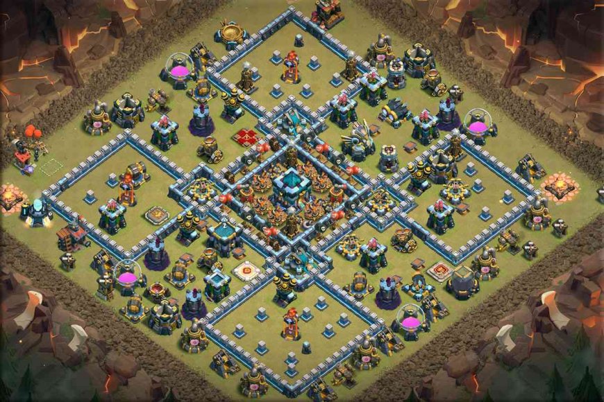 CoC War Base TH13 with Link - Anti Everything #31