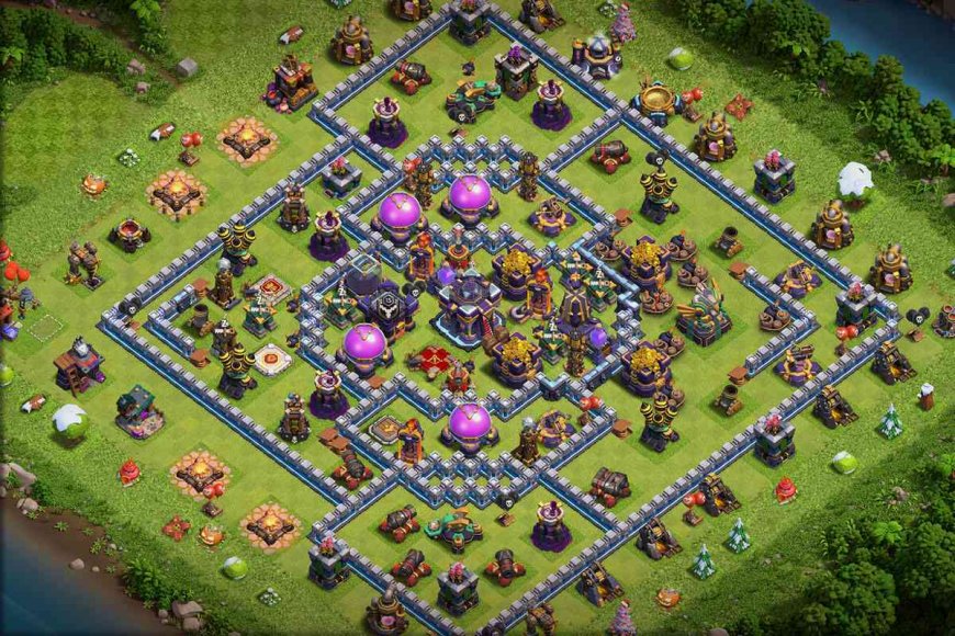 TH15 Farming Base Anti Electro Dragon Layout with Link 2023 #20