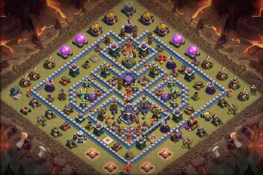TH15 New Base with Link - Anti 3 Stars War Layout 2023 #48