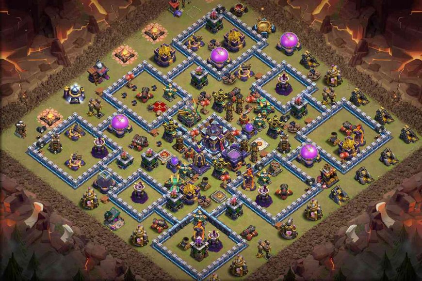 TH15 War Base Anti 1 Star Layout with Link 2023 #52