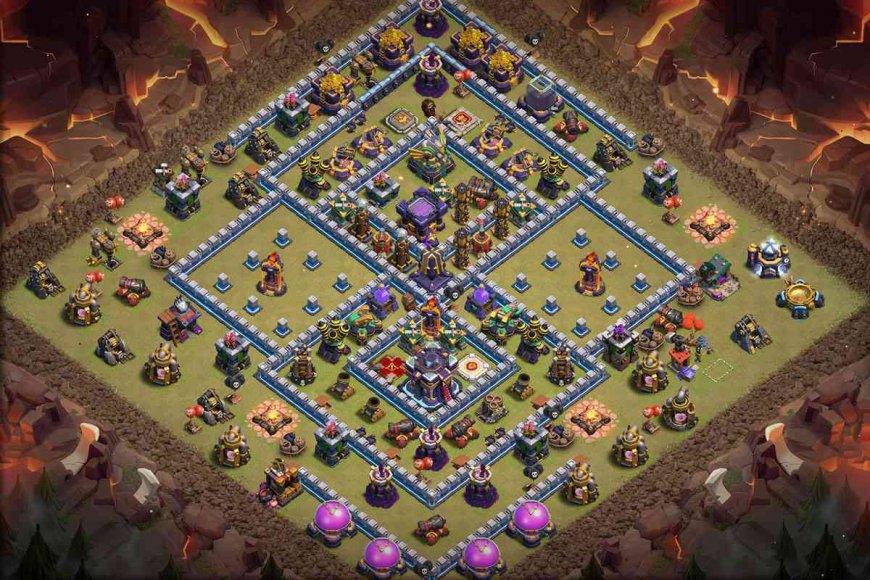 Town Hall 15 Anti 2 Stars Base with Link for COC 2023 #55