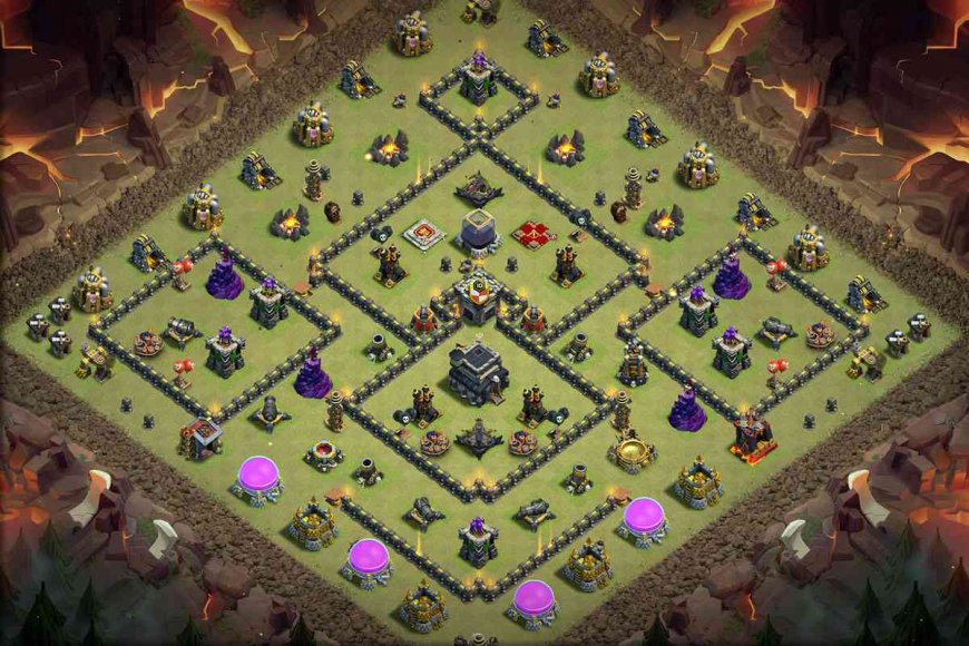 TH9 Anti 3 Stars War Base with Link for COC 2023 #23
