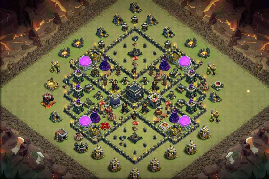 Latest Town Hall 9 - Anti 2 Star Base with Link 2023 #36