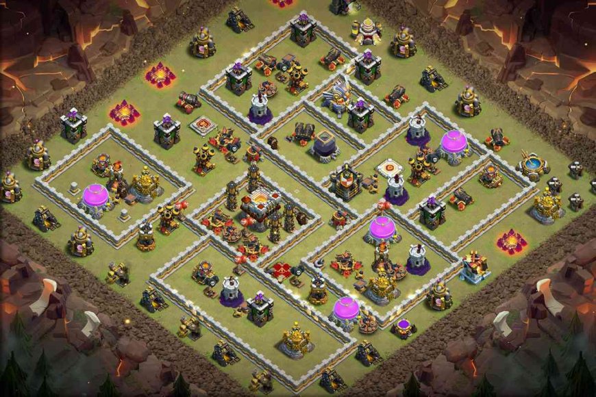 Town Hall 11 War Base - Anti 1 Star Layout with Link #59