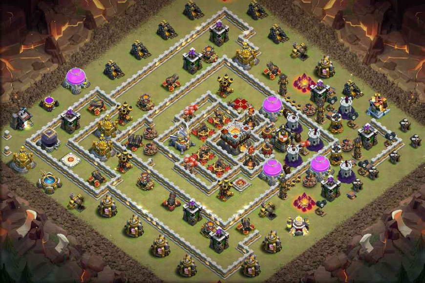 Town Hall 11 War Base - Anti 2 Star Layout with Link #60