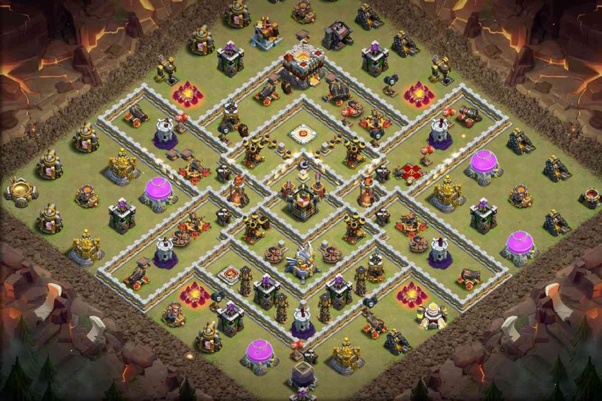 Town Hall 11 Anti edrag War Base Layout with Link #71