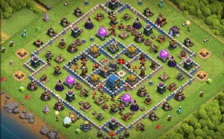Best TH12 Farming Base Layout Link - Anti 3 Star #14