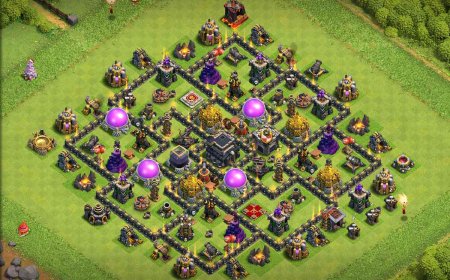 Best TH9 Anti 2 Star Farming Base Layout with Link #16