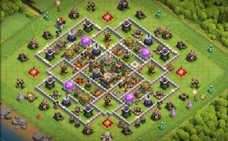 Best TH11 Farming Base - Anti Everything with Links #19