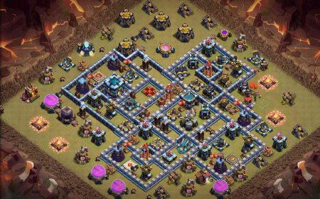 Best TH13 Anti 3 Star War Base Layout - COC #35
