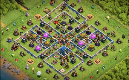 New TH12 Anti 3 Stars Farming Base Layout - COC #17