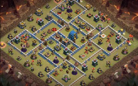 New TH12 Electro Dragon Defense Base Layout for War #54