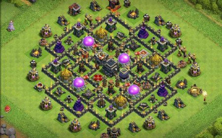 Best TH9 Anti 1 Star Farming Base Layout COC #19