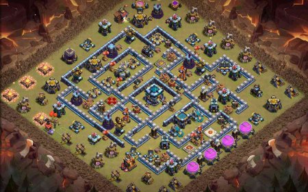 Top TH13 - Anti 1 Star War Base Layout with Link #37