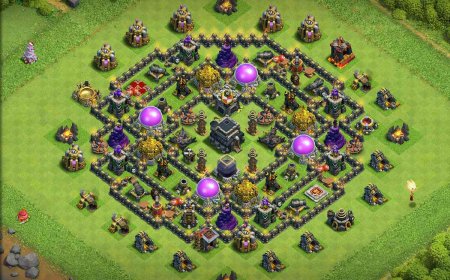 Best Town Hall 9 - Anti 2 Stars Farming Base Layout #26