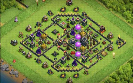 Best TH9 Anti 3 Star Farming Base Layout with Link #27