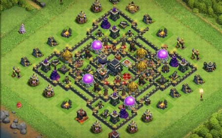 New Town Hall 9 Anti Everything Farming Base Layout #28