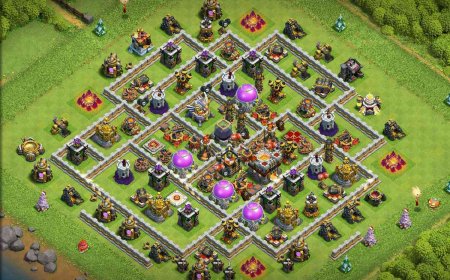 Strong TH11 Anti 3 Stars Farming Base Layout with Link #24