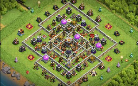 Tough Town Hall 11 - Anti 2 Star Farming Base Layout Link #26
