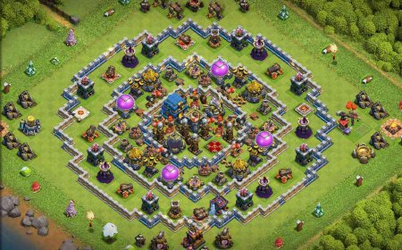 Best TH12 Anti Dragon Farming Base Layout with Link #25